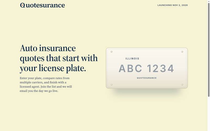 Portfolio preview of quotesurance.com